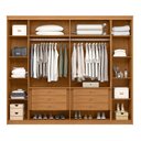 Ver imagem 2 de Guarda Roupa Zuri 8 Portas Ele e Ela Cinamomo - Santos Andirá
