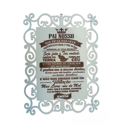 Placa Pai Nosso Evangelico Cor Branco - 1