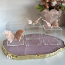 Ver imagem 2 de Kit Porta Pincel, Porta Cotonete e Porta Algodão Borboleta Rosa