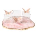 Ver imagem 6 de Kit Porta Pincel, Porta Cotonete e Porta Algodão Borboleta Rosa