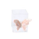 Ver imagem 5 de Kit Porta Pincel, Porta Cotonete e Porta Algodão Borboleta Rosa