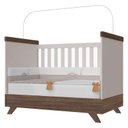Ver imagem 3 de Quarto de Bebê Retrô Maya com Berço Americano Vitória Off White Carvalho – Carolina