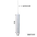 Ver imagem 2 de Kit 3x Pendente Tubo Cilindro Branco Alumínio Balcão Cozinha Mr11 + Lâmpadas Led 6000k Bivolt