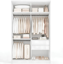 Ver imagem 7 de Guarda Roupa Solteiro Império Light 138cm 2 Portas 2 Gavetas - Branco