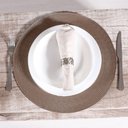 Ver imagem 2 de Kit 2 Americano Requinte Liso para Mesa Redondo 38cm Taupe