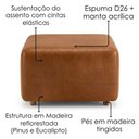 Ver imagem 7 de Poltrona Modular e Puff Block Pes Madeira Courino Tcs 727 Moll