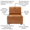 Ver imagem 6 de Poltrona Modular e Puff Block Pes Madeira Courino Tcs 727 Moll