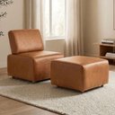 Ver imagem 2 de Poltrona Modular e Puff Block Pes Madeira Courino Tcs 727 Moll