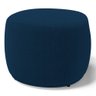 Kit 02 Puffs Decorativos Living Aisha Orgânico Redondo Bouclê Azul Marinho - Desk Design - 6