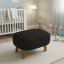 Ver imagem 2 de Puff Sala Decorativo Jhessy Madeira Suede D03 - D'rossi