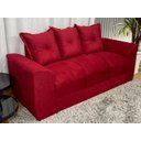 Ver imagem 4 de Sofá de 2 e 3 Lugares Porto Tecido Suede: Vermelho