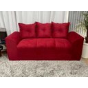 Ver imagem 3 de Sofá de 2 e 3 Lugares Porto Tecido Suede: Vermelho