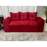 Sofá de 2 e 3 Lugares Porto Tecido Suede: Vermelho - 3