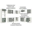 Ver mais imagens de Cozinha Completa 479001 Com Armário E Balcão Branco/Cinza