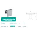 Ver imagem 4 de Kit com 05 Pçs Puxador Nilla (30mm) Ponto Quadrado Cromado