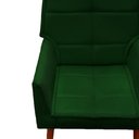 Ver imagem 3 de Poltrona Decorativa Luna Suede Verde - Dominic Decor