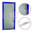 Ver imagem 2 de Porta Alumínio Murano c/Puxador D.Azul 90 Brimak
