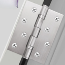 Ver mais imagens de Dobradiça para Porta Casanova Embutir Inox com Rolamento 4" X 3" 2.0mm 70kg com 3 Unidades + Parafus