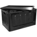 Ver imagem 1 de Caixa Cesto Organizador Dobrável Empilhável c/ Tampa 75 L