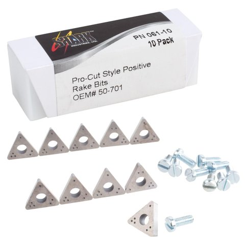 Shark Ponta de Corte Pro-cut Rake Positivo 10un Carbide