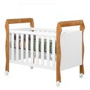 Ver imagem 1 de Berço Americano Mini Cama Soninho Branco Amadeirado - Tigus Baby