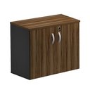 Ver imagem 1 de Armário baixo 2 portas MARANELLO Nogal/Preto 0,80×0,45×0,75m - 1353