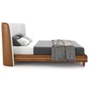 Ver imagem 2 de Cabeceira King Nilo 195cm com Cama Pés Madeira Suném P05 Couríssimo Whisky Bouclê Cru - Lyam Decor