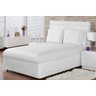 Jogo De Lençol Queen 100% Algodão Cama Box 4 Peças Branco - 1