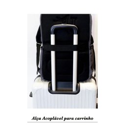 Mochila Arctic Hunter Dia a Dia Com Saída USB Unissex Preta B00121C - 4