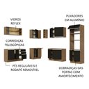 Ver imagem 6 de Armário de Cozinha Completa de Canto 459cm Rustic Preto Glamy Madesa 01
