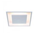 Ver imagem 1 de Plafon Embutir Eclipse Luz Indireta Alumínio 50x50 Branco 4 X E27 LED Bulbo A60 Bivolt Itamonte