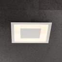 Ver imagem 2 de Plafon Embutir Eclipse Luz Indireta Alumínio 50x50 Branco 4 X E27 LED Bulbo A60 Bivolt Itamonte