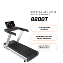 Ver imagem 4 de Esteira Profissional Athletic 8200t 22km/h 160kg Motor Ac 5.0 Hp 36 Programas Academia Condomínio:11