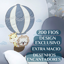 Ver imagem 5 de Kit Berço Safari Menino 11 Peças Estampado de Bichinhos + Naninha:cinza