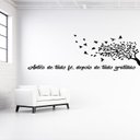 Ver imagem 3 de Adesivo Decorativo Parede Frase Fé Gratidão Árvore 32x98cm