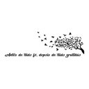 Ver imagem 1 de Adesivo Decorativo Parede Frase Fé Gratidão Árvore 32x98cm