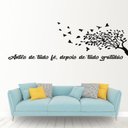 Ver imagem 4 de Adesivo Decorativo Parede Frase Fé Gratidão Árvore 32x98cm