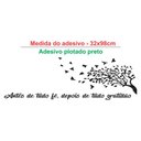 Ver imagem 5 de Adesivo Decorativo Parede Frase Fé Gratidão Árvore 32x98cm