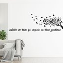 Ver imagem 2 de Adesivo Decorativo Parede Frase Fé Gratidão Árvore 32x98cm