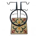 Ver imagem 2 de Suporte Coador Café Mancebo Filtro Ferro e Ladrilho Rústico Ladrilho D1