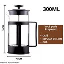 Ver imagem 5 de Cafeteira Francesa, Prensa, Chaleira de Vidro, Cremeira, Café, Chá, Capuccino, Bule, French Press 30