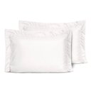 Ver imagem 1 de Kit Fronhas Slim com 3 Abas Percal 200 Fios 50cm X 70cm 2 Peças - Branco
