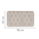 Ver imagem 2 de Painel Estofado Luxo Capitonê Brenda 90cm Solteiro para Cama Box Corino Bege - Gat Magazine