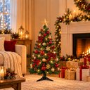 Ver imagem 2 de Árvore de Natal Verde 90cm 90 Galhos Decoração Natalina