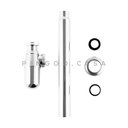 Ver imagem 4 de Sifão para Cuba e Pia de Banheiro Redondo Purus Pingoo.casa - Prata