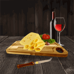 Tabua de Carnes Churrasco Grande Madeira Rústica Teca 26x40 Smart Eco - 2 Tabua de Carnes Churrasco Grande Madeira Rústica Teca 26x40 Smart Eco - 2