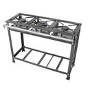 Ver imagem 1 de Fogão Industrial 3 Bocas 2 Simples Standard Baixa Pressão Grelhas Aço 30x30 P5 Mr Fogões