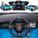 Ver imagem 3 de Carro Eletrico Zippy Toys Lamborghini Huracan 12v Controle Azul