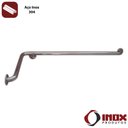 Ver imagem 2 de Barra de Apoio Horizontal Inox com Curva - Modelo 02 - Inox 340 - 110x90x12 Cm