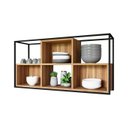 Ver imagem 2 de Prateleira Industrial com Nicho Teca Media